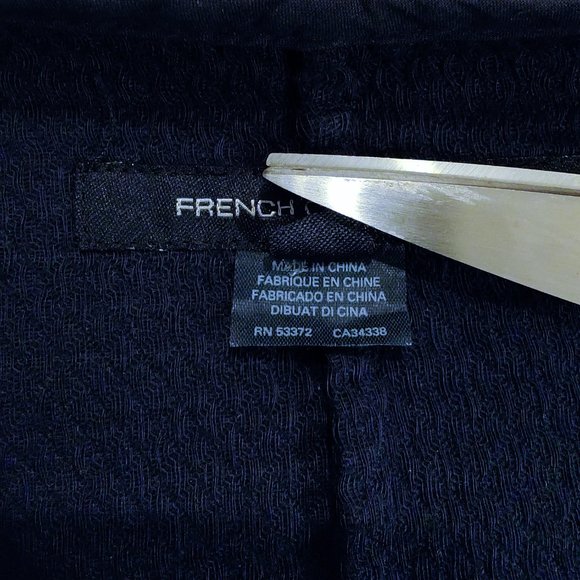 French Connection Open Front Blue Dress Cover-up - Picture 4 of 9